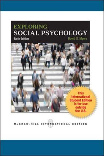 Exploring Social Psychology,Used