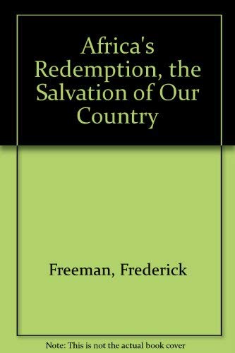 Africas redemption, the salvation of our country,Used