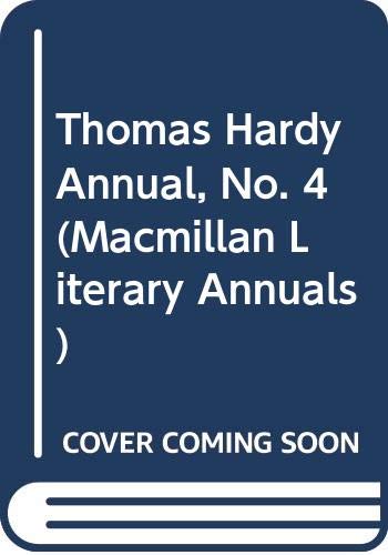 Thomas Hardy Annual, No. 4,Used