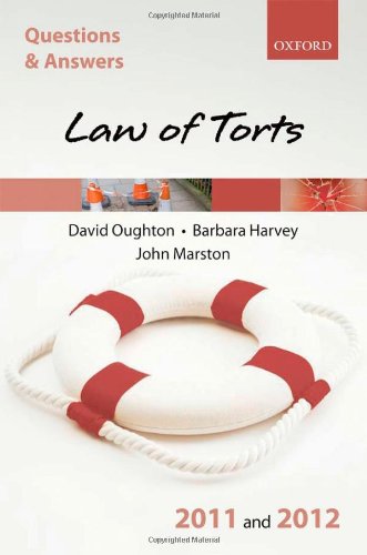 Q & A Law of Torts 2011 and 2012 (Questions and Answers),New