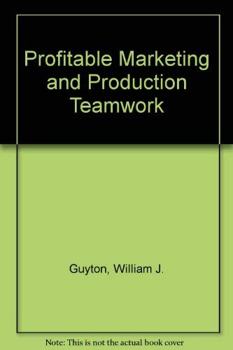 Profitable marketing/production teamwork,Used