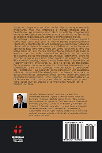 Teologia Biblica del Pentateuco: Como predicar e interpretar la Ley de Dios (Estudios Bblicos Teologicos) (Spanish Edition),Used