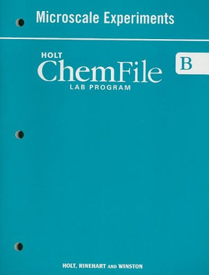 Holt Modern Chemistry: Workbook, Student Edition Microscale Experiments,Used