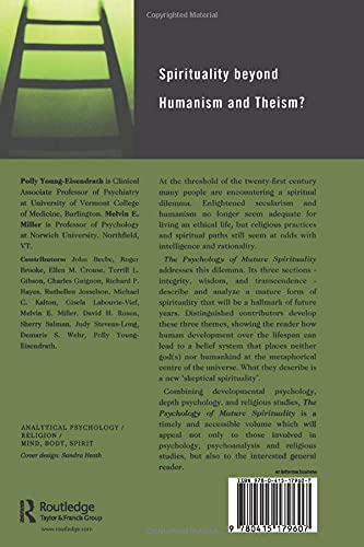 The Psychology Of Mature Spirituality: Integrity, Wisdom, Transcendence,New
