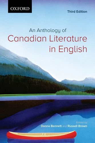 An Anthology Of Canadian Literature In English