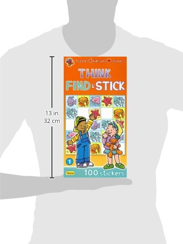 Picture Sudoku with stickers  Think, Find & Stick,Used