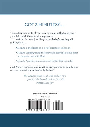 3Minute Prayers for Men (3Minute Devotions),Used
