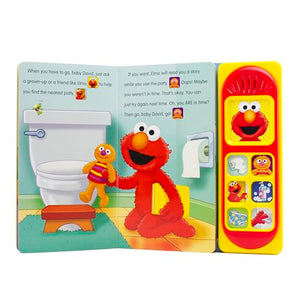Sesame Street  Potty Time with Elmo  Potty Training Sound Book  PI Kids,Used