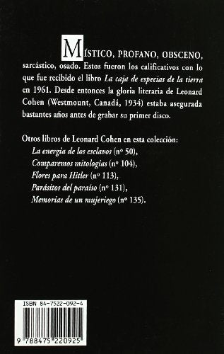 La caja de especias de la tierra,Used