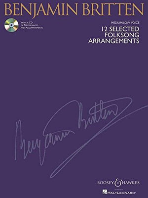 12 Selected Folksong Arrangements Book/Online Audio,Used