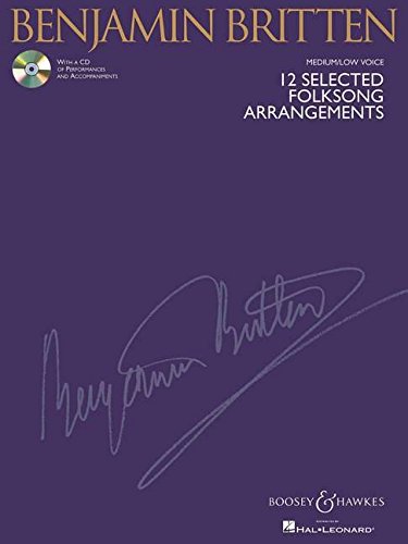 12 Selected Folksong Arrangements Book/Online Audio,Used