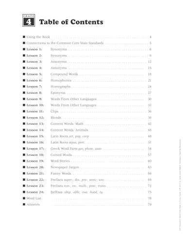 240 Vocabulary Words Kids Need To Know, Grade 4: 24 Readytoreproduce Packets That Make Vocabulary Building Fun & Effective,Used