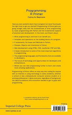PROGRAMMING: A PRIMER  CODING FOR BEGINNERS (Primers in Electronics and Computer Science),Used