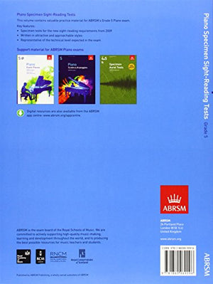 Piano Specimen Sightreading Tests,Used