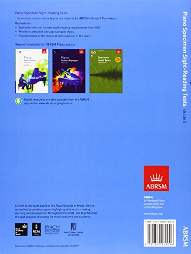 Piano Specimen Sightreading Tests,Used