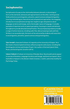 Sociophonetics (Key Topics in Sociolinguistics),Used