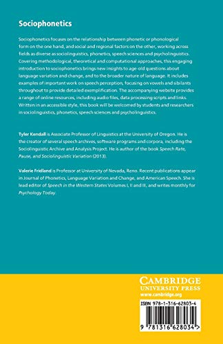 Sociophonetics (Key Topics in Sociolinguistics),Used