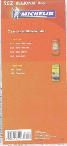 Michelin Map Italy North East Map 562 (Maps/Regional (Michelin)),Used