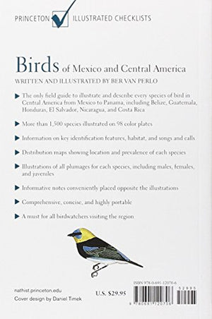 Birds Of Mexico And Central America (Princeton Illustrated Checklists),New