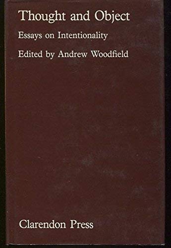 Thought and Object: Essays on Intentionality,Used