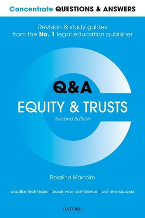 Concentrate Questions and Answers Equity and Trusts: Law Q&A Revision and Study Guide (Concentrate Questions & Answers),Used