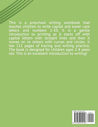 Preschool Writing: Letters and Numbers,Used