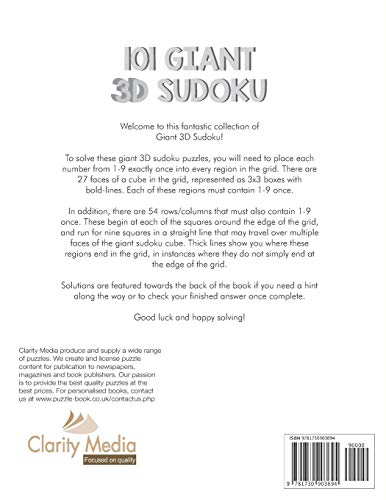 101 Giant 3D Sudoku,Used