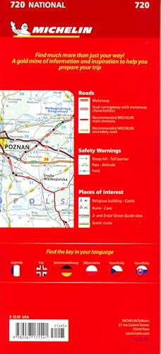 Michelin Poland Map 720 (Maps/Country (Michelin)),Used
