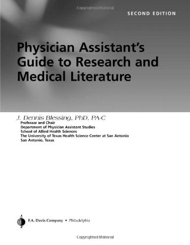 Physician Assistants Guide to Research And Medical Literature