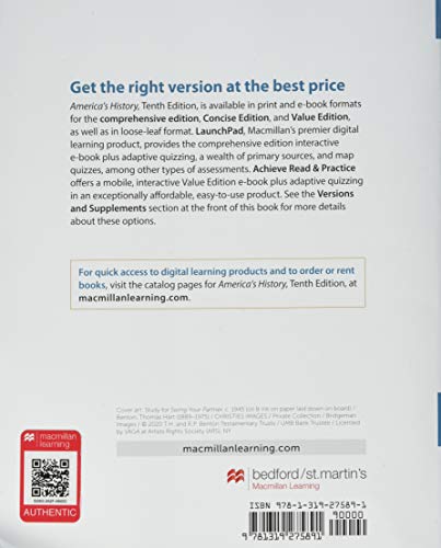 America's History: Concise Edition, Volume 2,Used