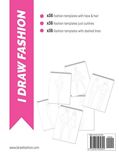 Classics: 100+ Professional Figure Templates for Fashion Designers: Fashion Sketchpad with 18 Croqui Styles in 6 Poses,Used