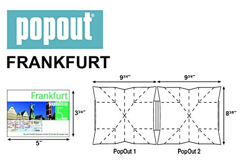Frankfurt PopOut Map (Popout Maps),Used