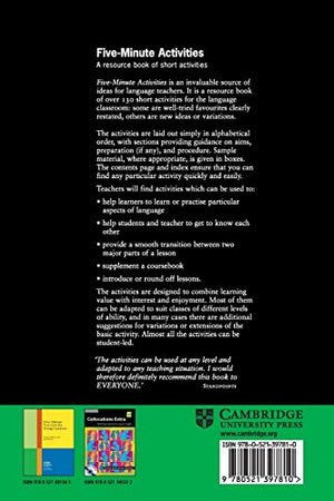 FiveMinute Activities: A Resource Book of Short Activities (Cambridge Handbooks for Language Teachers),Used