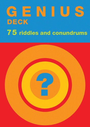 Genius Decks: 75 Riddles & Conundrums,Used