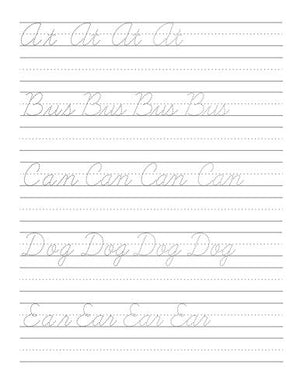 Cursive Handwriting Workbook for Teens: A cursive writing practice workbook for young adults and teens (Master Print and Cursive,New