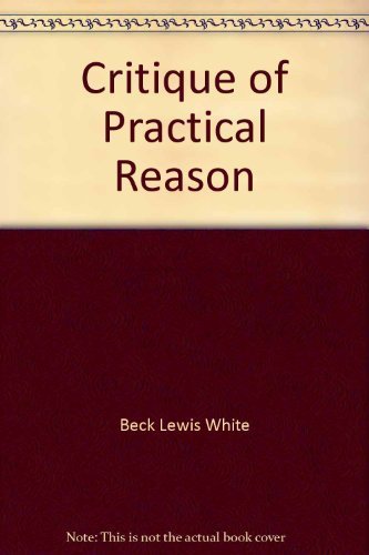 Critique of Practical Reason,Used