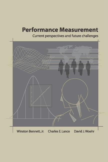 Performance Measurement: Current Perspectives And Future Challenges (Applied Psychology Series),Used