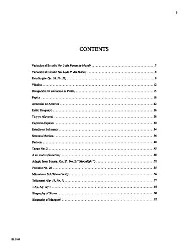 Guitar Works of Agustn Barrios Mangor, Vol 4,Used