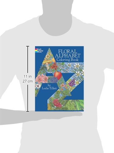 Floral Alphabet Coloring Book (Dover Alphabet Coloring Books),Used