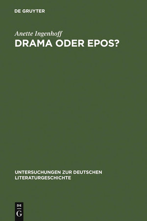 Drama oder Epos?: Richard Wagners Gattungstheorie des musikalischen Dramas (Untersuchungen zur deutschen Literaturgeschichte, 41,New