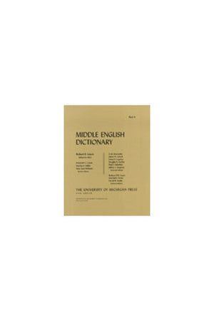 Middle English Dictionary (Volume P.1),Used