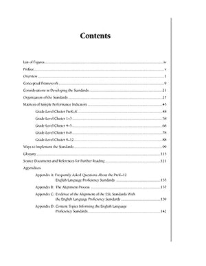 PreK12 English Language Proficiency Standards,Used