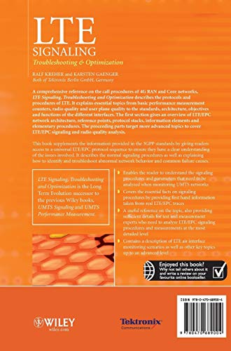 LTE Signaling: Troubleshooting and Optimization,Used