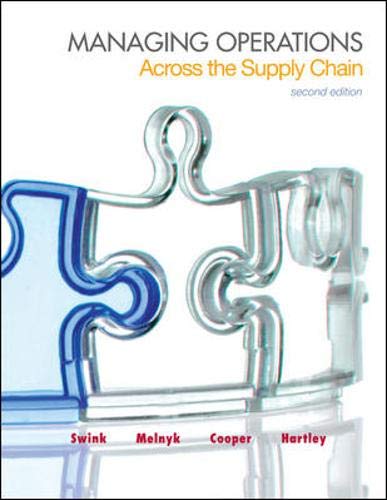 Managing Operations Across The Supply Chain (The Mcgrawhill/Irwin Series In Operations And Decision Sciences),New