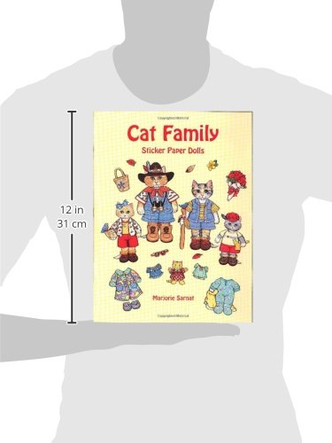 Cat Family Sticker Paper Dolls (Dover Paper Dolls),Used