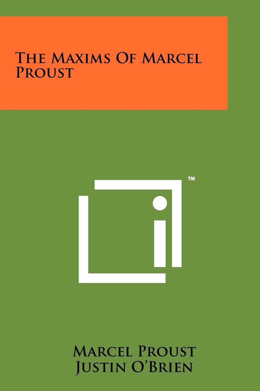 The Maxims Of Marcel Proust,Used