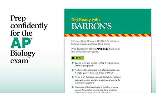 AP Biology Premium: With 5 Practice Tests (Barron's Test Prep),Used