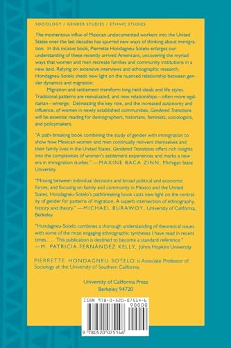 Gendered Transitions: Mexican Experiences of Immigration,Used
