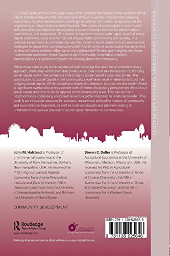 Social Capital at the Community Level: An Applied Interdisciplinary Perspective (Community Development Research and Practice Ser,Used