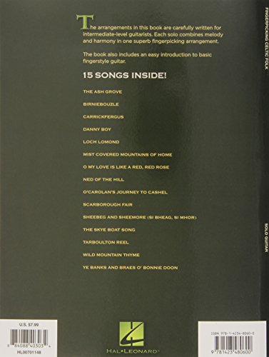 Fingerpicking Celtic Folk: 15 Songs Arranged for Solo Guitar in Standard Notation & Tab,Used